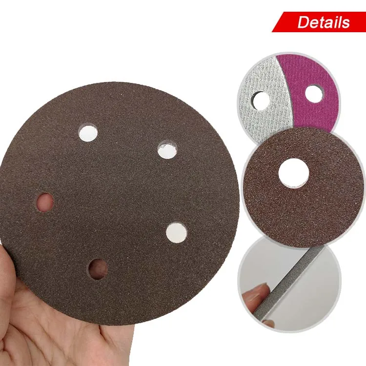 5 шт. керамический песок губка красный шлифование наждачной бумагой дисковый крючок и петля 5 дюймов 125 мм 5 отверстий 300-2000 зернистость для полировки и шлифования