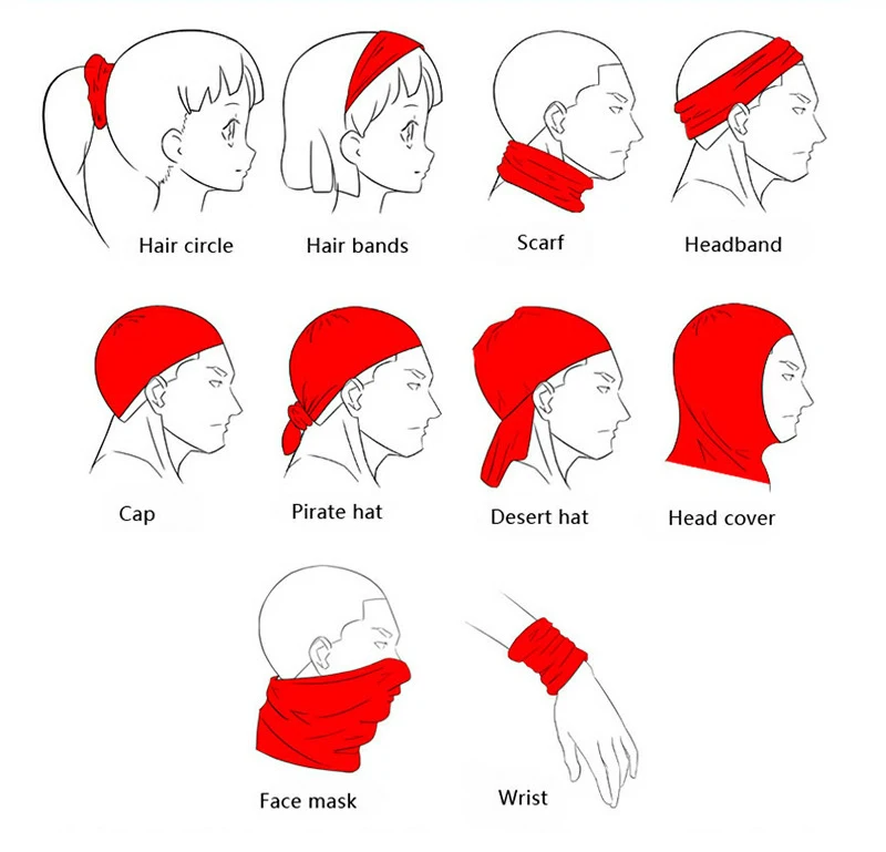 3D бесшовная бандана для шеи, легкие трубчатые кольца, шарфы, анти-Солнцезащитная маска, головной щит, шарф, велосипедные полумаски для лица для мужчин и женщин