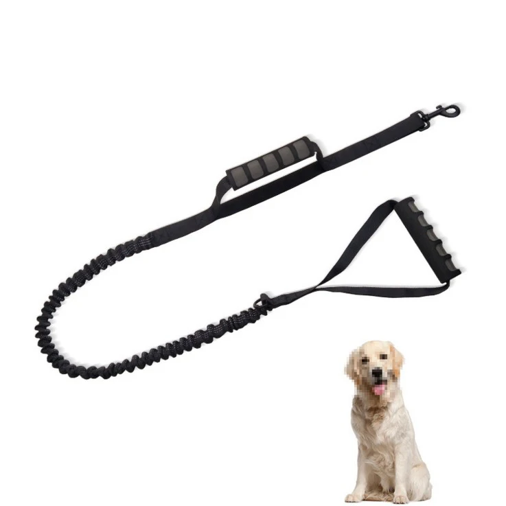 Dog Leash pet Traction rope Padded Double Handle Leash Protect Dogs