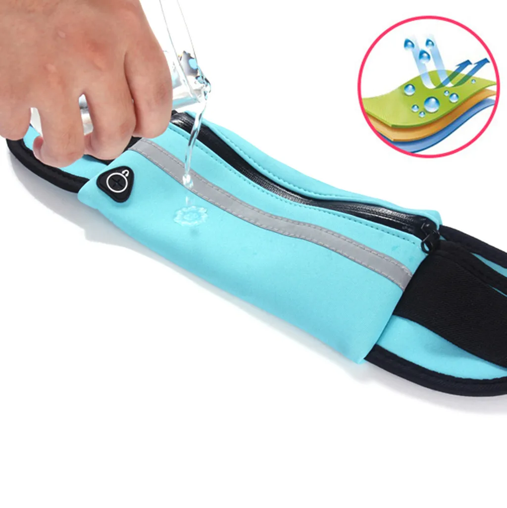 HU WAI JIAN FENG 2019 TOP Waterproof Sport Runner Waist Bum Bag Running Jogging Belt Pouch Zip Fanny Pack 1.10 | Спорт и развлечения