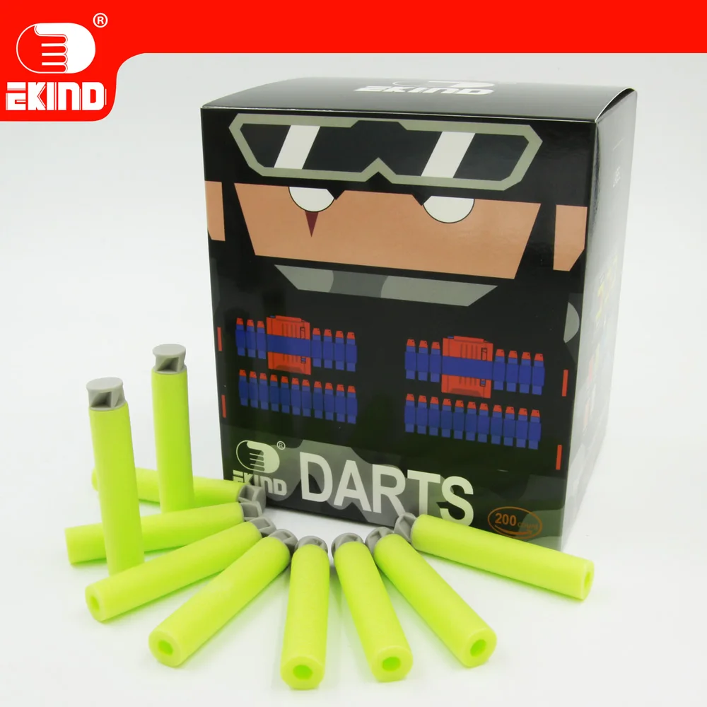 

EKIND 200pcs whirlwind darts 10 colors 7.2cm Refill for Nerf Series Blasters Kid Toy Gun Outdoors Gun Game Fun