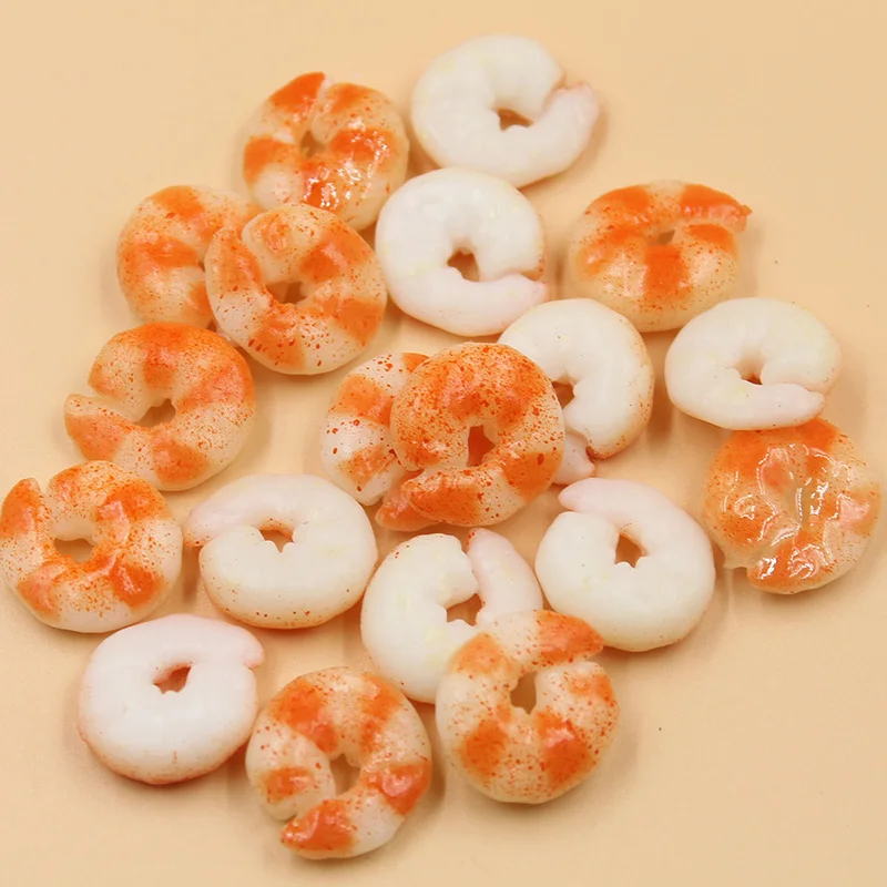 

Happy Monkey 10pcs/pack Slime Supplies Toy DIY Simulated Shrimp Food Slime Accessories Filler For Fluffy Clear Crystal Slime