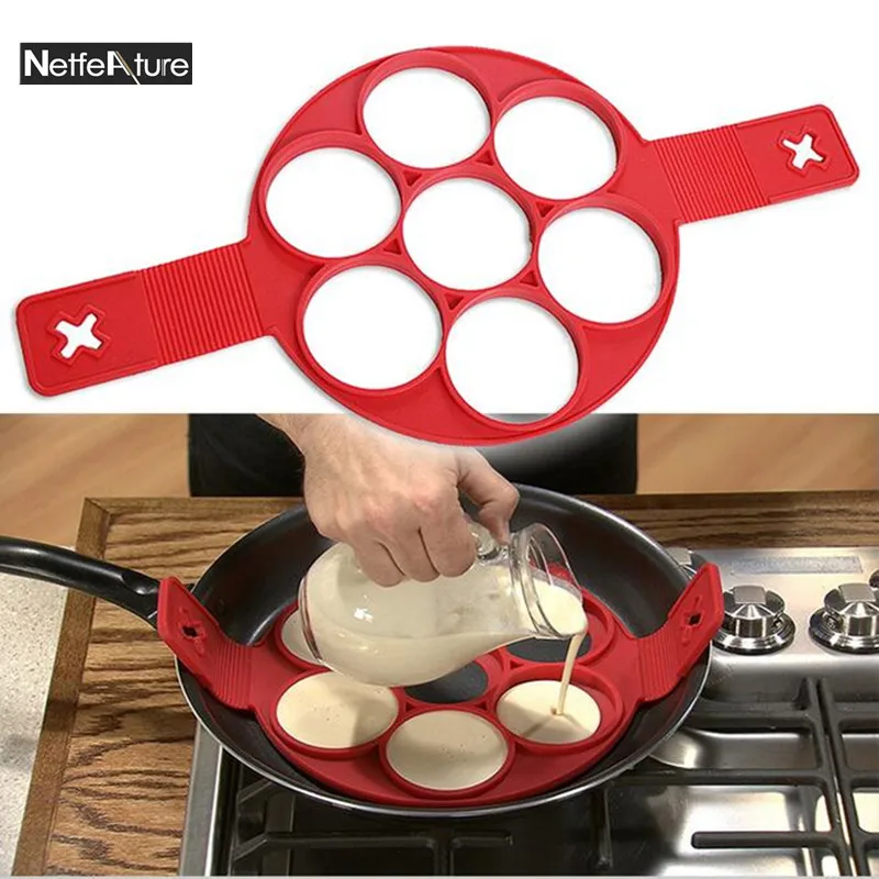 Hot Sale Silicone Pancake Mold Non Stick Muffin Biscuit Pie Quiche