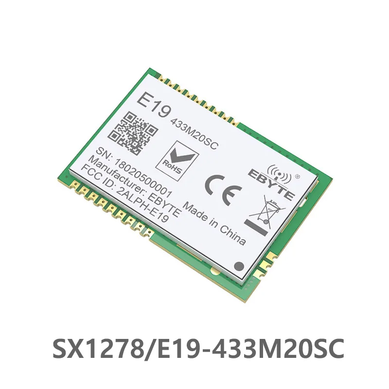 

E19-433M20SC SX1278 Lora Wireless Module SPI Long Range Transmitter and Receiver 433mhz Lora Data Communication Stamp hole