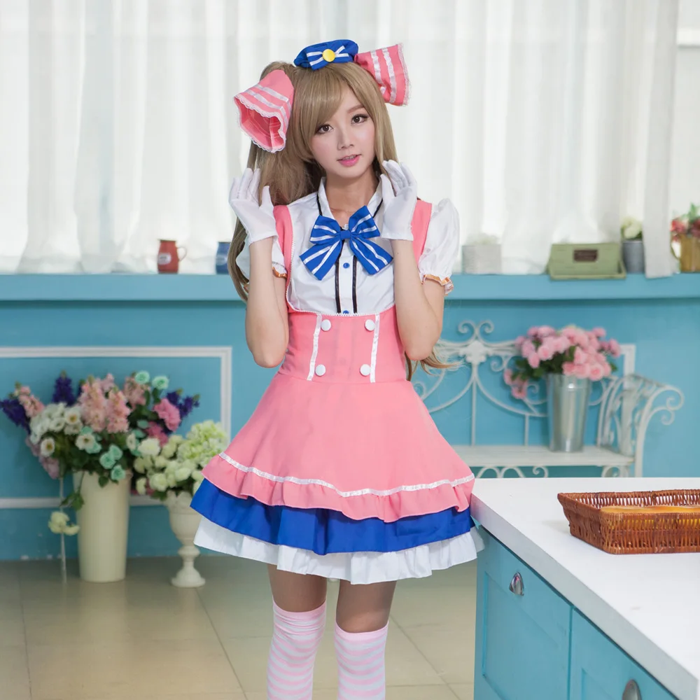 2019 милый карнавальный костюм Лидер продаж японское аниме Love Live конфеты горничной