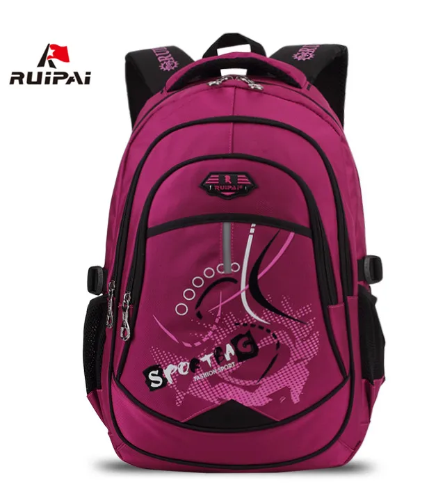 

RUIPAI 2017 ChildrenSchool Bags for Girls Cute Letter Printing Women's Backpacks Nylon Orthopedic Schoolbags for Girls Boys