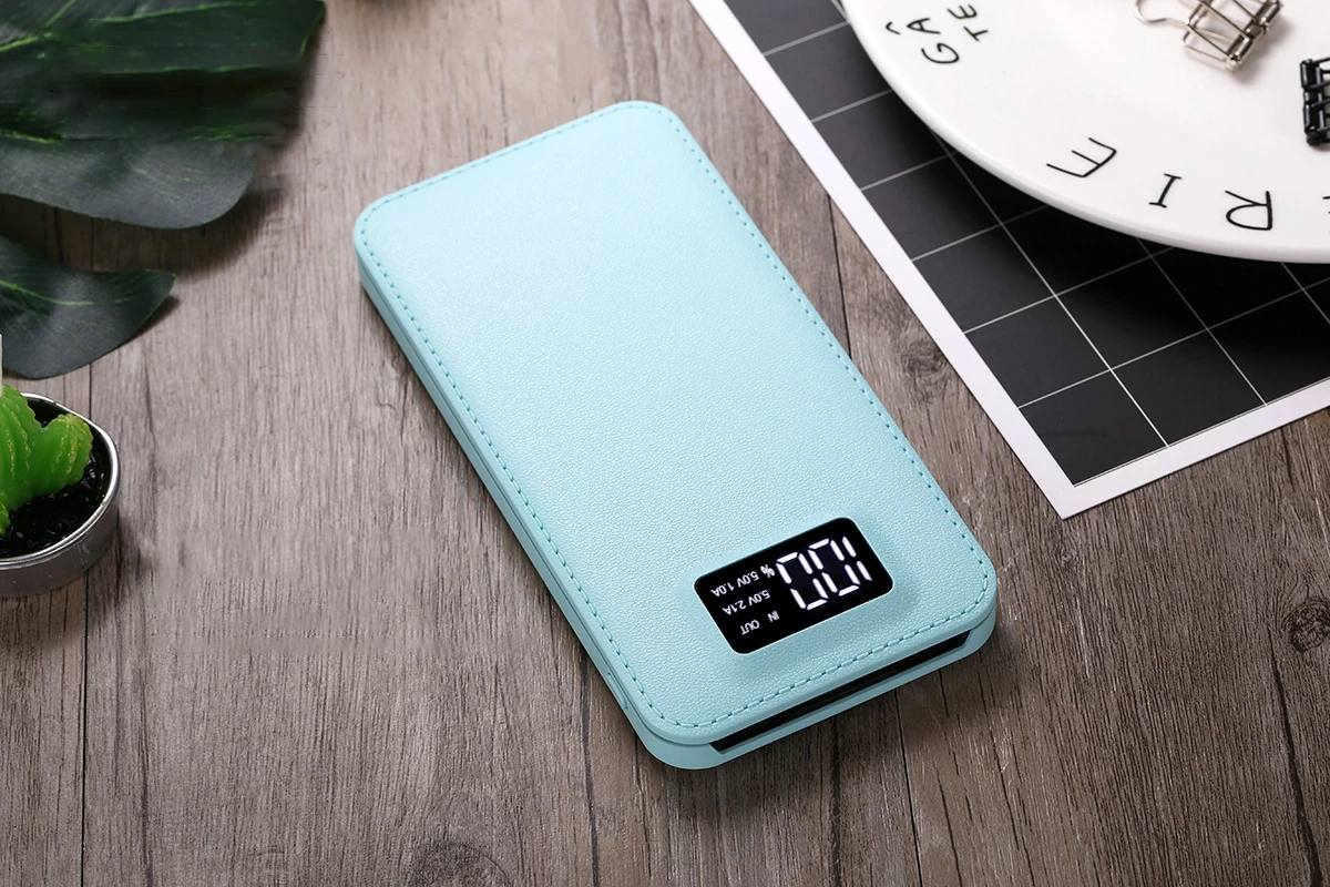 

Power bank 20000mah External Battery PoverBank 2 USB LCD Powerbank Portable Mobile Phone Charger for Xiaomi For iphone For honor