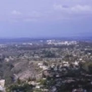 High angle view of buildings on a hill  La Jolla  Pacific Ocean  San Diego  California  USA Poster Print (18 x 6)