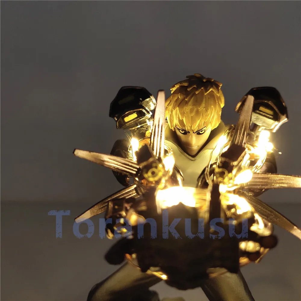 One Punch Man Figrue игрушки Genos пушки аниме фигурка ПВХ Figma кукла Genos DIY фигурка модель детский подарок Коллекционная фигурка