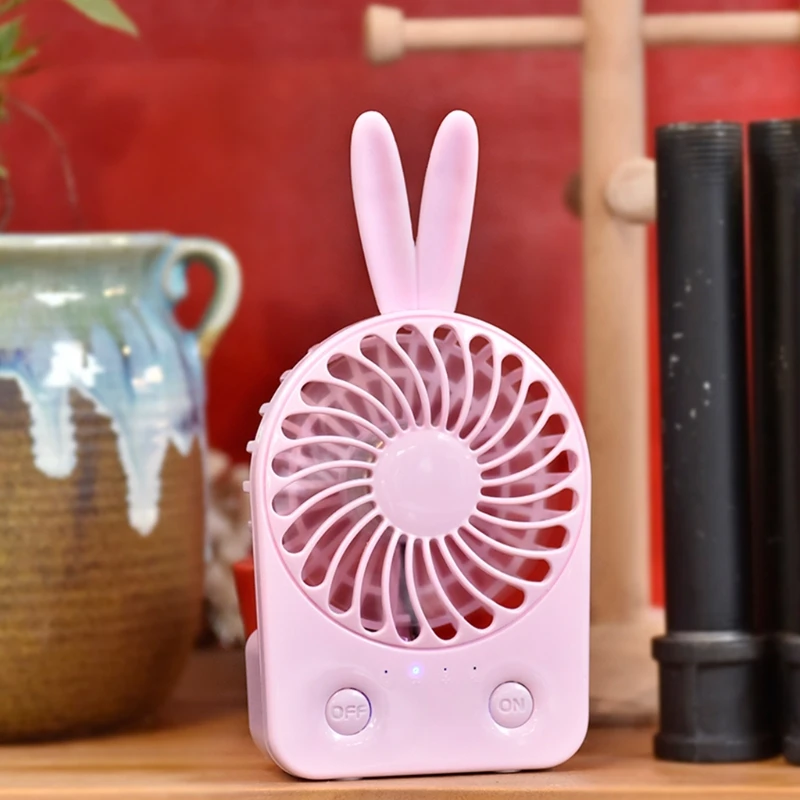 

Rabbit Portable Handheld USB Mini Air Conditioner Rechargeable Cooler Fan Desk Drop Shipping Support