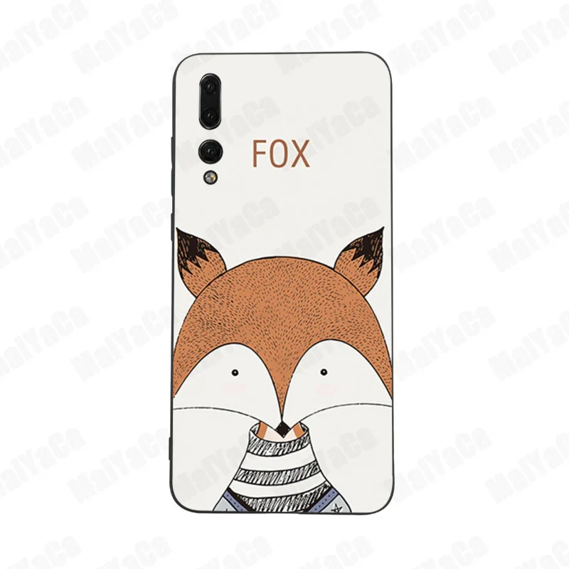 MaiYaCa Deer Cartoon Animals Fox Deer Hedgehog phone case for Huawei Mate10 Lite P20 Pro P9 P10 Plus Mate9 Honor9 10 View 10