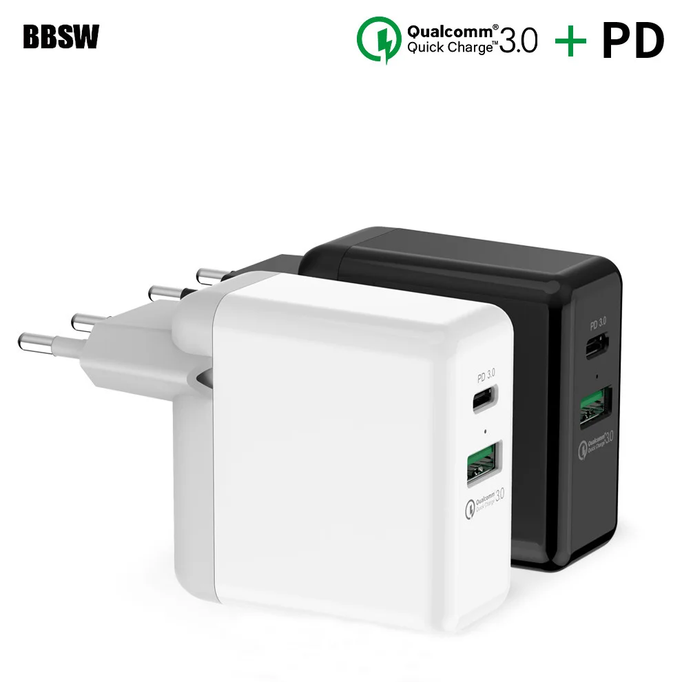 BBSW 36W USB C PD 3.0 Fast Charger Power Adapter For iPhone X 8 Plus Xs