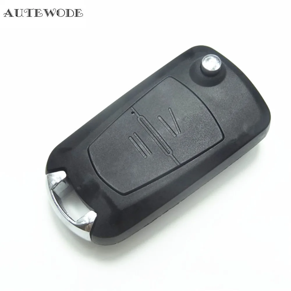 AUTEWODE New Flip REFIT Remote Key Shell fit for Opel Vectra Antigo Omega Suprema Agile Montana 2B HU43 BLADE Car key fob case | Автомобили