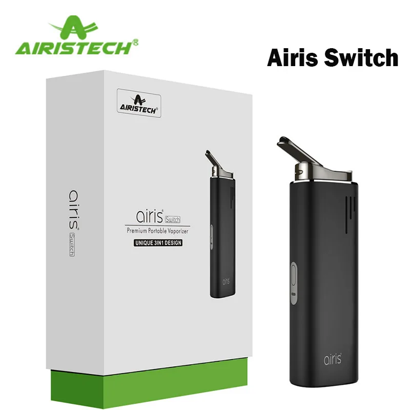 

Free Gift!! Airistech Airis Switch Dry Herb Vaporizer 2200mAh Battery Ceramic Chamber Vape Pen for dry herb wax thick oil