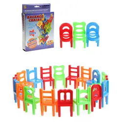 18 шт. стол Пластик развивающие игрушки баланс укладка стулья для дети играют настольные игры % 328/319