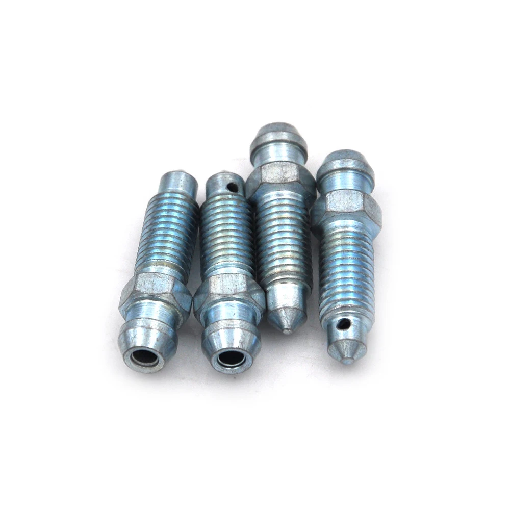

4pcs M7 x 1.0mm Motorcycle Bike Brake Braking Caliper Steel Bleed Screw Nipple