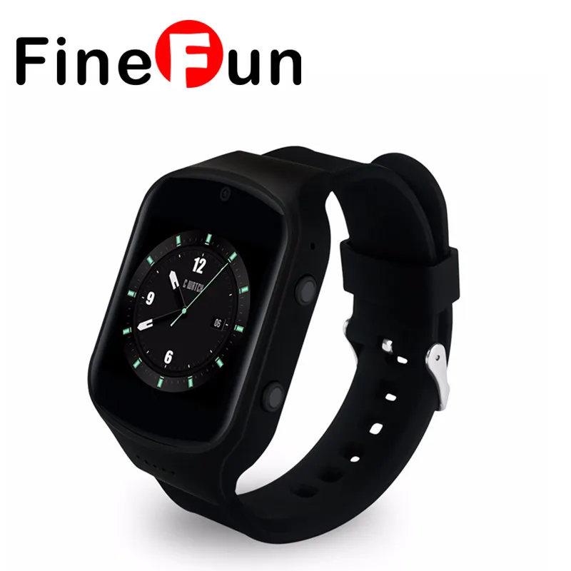 FineFun Z80 Smart Watch Android 5.1 OS MTK6580 Quad Core Smartwatch With 3G wifi Bluetooth GPS Store Heart Rate Monitor