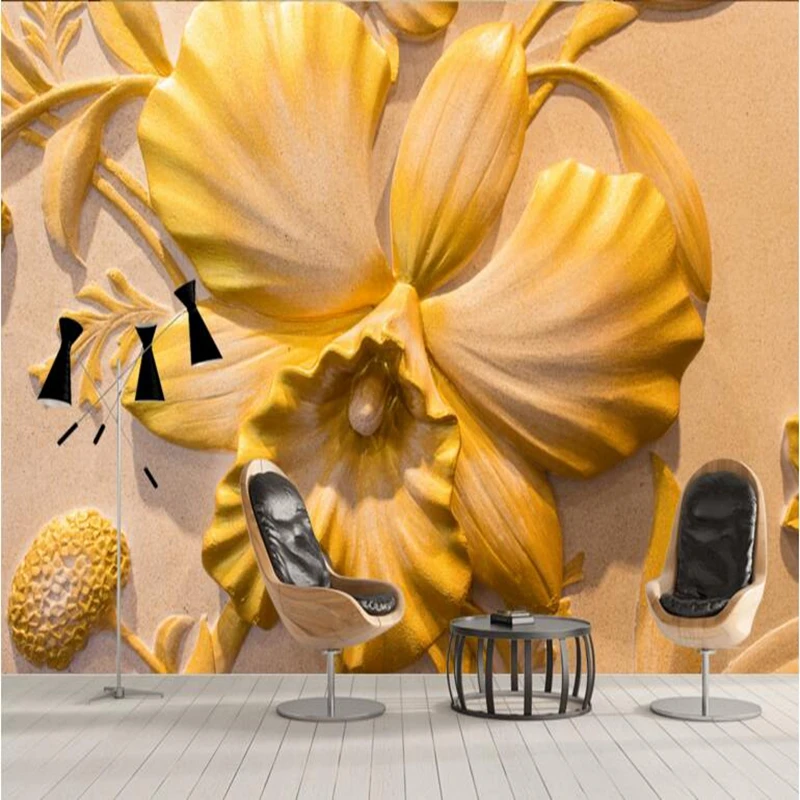 Custom Wallpaper Mural Artist Embossed Floral Wall Mural TV Wall Furniture 3d Wallpaper for Bedroom Living Room Paint Ideas Custom Wallpaper Mural Artist Embossed Floral Wall Mural TV Wall Furniture 3d Wallpaper for Bedroom Living Room Paint Ideas