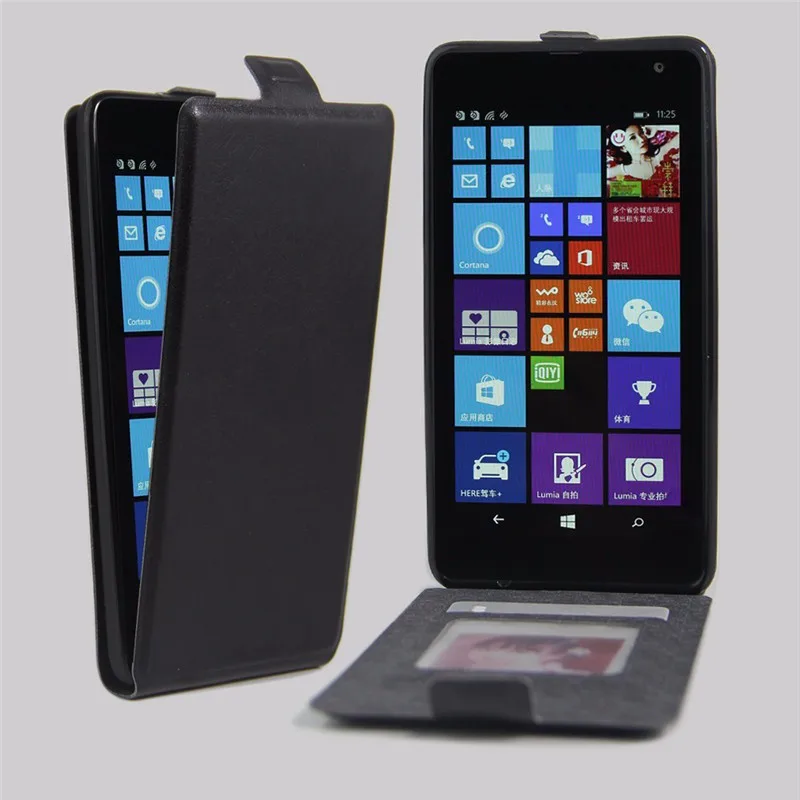 For Lumia 535 Case Luxury Wallet PU Leather Back Cover Case For Microsoft Nokia Lumia 535 Case Flip Phone Protective Bag Skin (30)