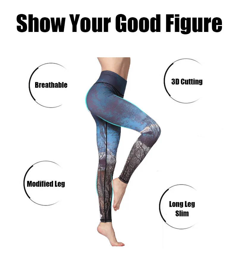 Сексуальные спортивные штаны для йоги для женщин с высокой талией, для фитнеса, набивные колготки для спортзала, леггинсы для упражнений, контроль живота для бега