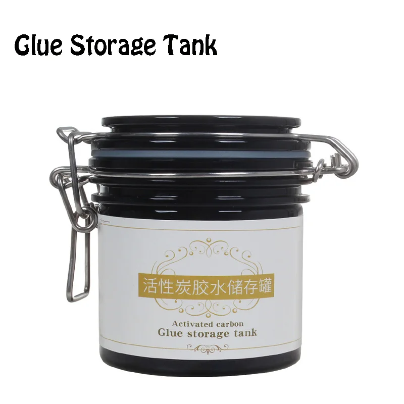 

M&J Eyelash Glue Storage Tank Individual Adhesive Stand Eyelash Extension Activated Sealed Storage Jar Container Makeup Tool