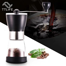 2017 TTLIFE Neue Tragbare Manuelle Kaffeemühle Waschbar Edelstahl Für Haus & Küche Mini Mühle Manuelle Hand Kaffeemühle
