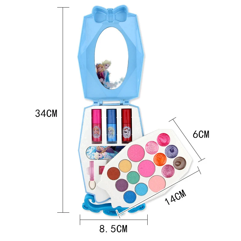 2019 Disney Frozen Child Baby Cosmetics Elsa Anna Princess Makeup Set Girl Pretend Play Toy Birthday Gift Toys For Girls