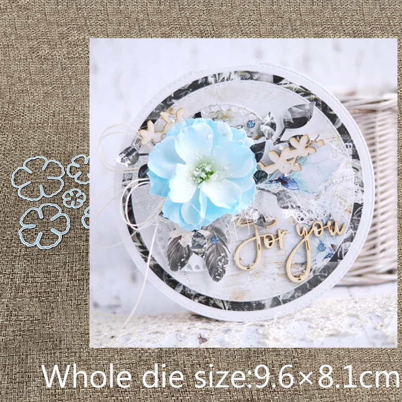 

New Design Craft Metal Cutting Dies cut die new 5pcs flower decoration Scrapbooking Album Paper Card Craft Embossing Die Cuts