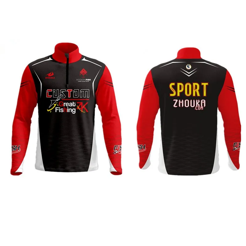 

Fishing Jerseys Shirts Fishing Custom Name Number 100% Polyester Sublimation Printing Fishing Quick Dry