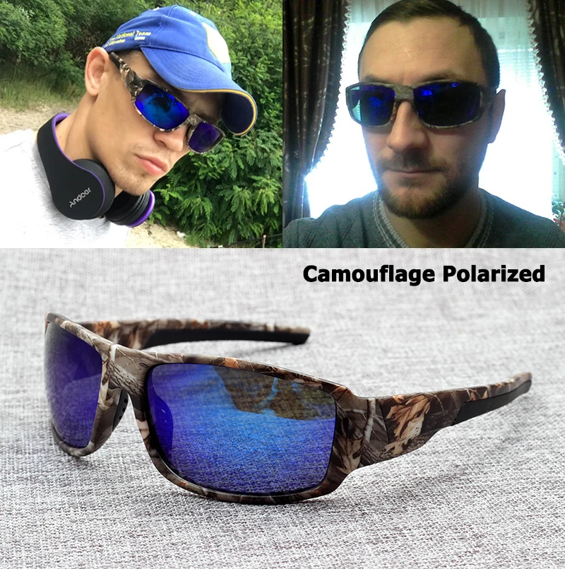 

JackJad Fashion Camouflage Outdoor Sports Polarized Sunglasses Goggles Men New Driving Fishing Sun Glasses Oculos De Sol 2218MI