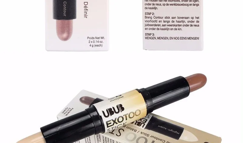 UBUB Concealer Stick Double-ended 2 in1 Create Face Makeup Smooth Concealer Palette Proofreader For Face Konsiller Highlighter (15)