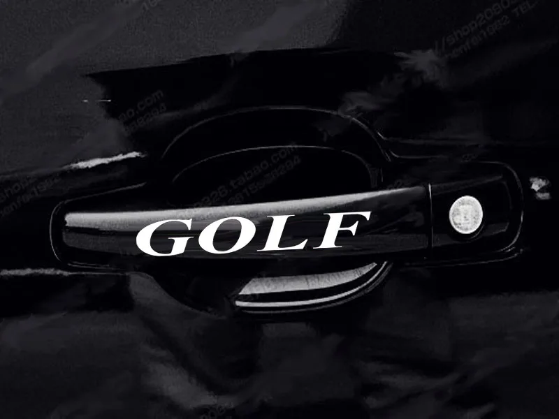 4 шт./лот автомобильные дверные ручки Стикеры для VW GOLF1 golf2 golf3 golf4 golf5 golf6 golf7 mk1 mk2 mk3