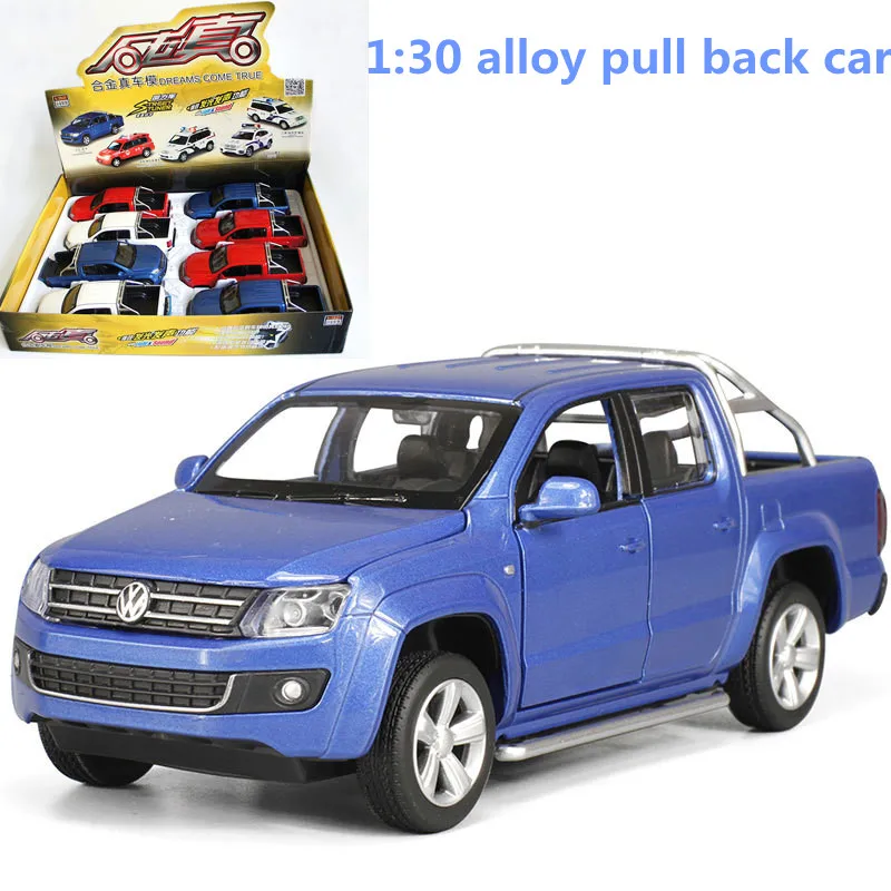 1:30 alloy pull back carhigh simulation Pickup AMAROKmetal diecaststoy vehiclesmusical & flashingfr