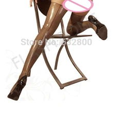 Проклеенные сексуальные латексные длинные чулки для женщин