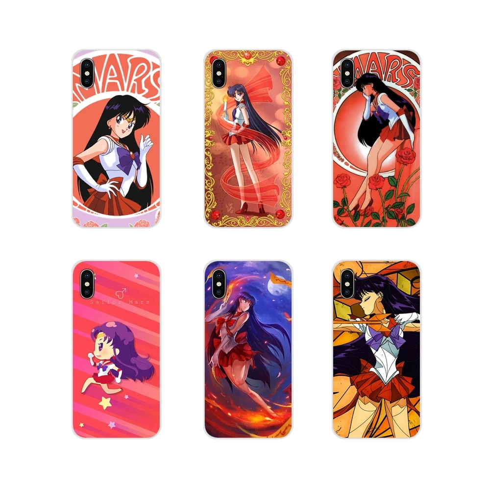 

For LG G3 G4 Mini G5 G6 G7 Q6 Q7 Q8 Q9 V10 V20 V30 X Power 2 3 K10 K4 K8 2017 Sailor moon Sailor Mars Flexible Cell Phone Covers
