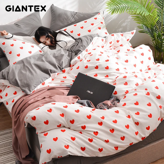 Cheap GIANTEX 4 Pcs Cotton Print Bedding Set Pillowcase Sheet Duvet Cover Set Queen Size Home Textile U2128 Cheap GIANTEX 4 Pcs Cotton Print Bedding Set Pillowcase Sheet Duvet Cover Set Queen Size Home Textile U2128