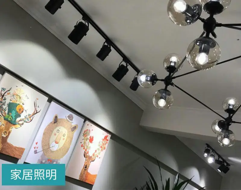 Iluminação da Trilha Loja de Roupas Lâmpada do Ponto Pista w 20 30 Janelas Showroom Exposição Holofotes Teto Trilho Led Luz Cob 15 6 LED iluminação da Trilha luz Pista cob