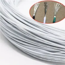 16~ 30AWG UL1007 белый электронный провод гибкий многожильный кабель Шнур олова Медь охраны окружающей среды провода 1/2/3/5/10 м