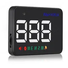 HUD display A5 3.5 inch HD Double-mode display Digital Speedometer km/h MPH Warning Safety GPS Car Head Up Display