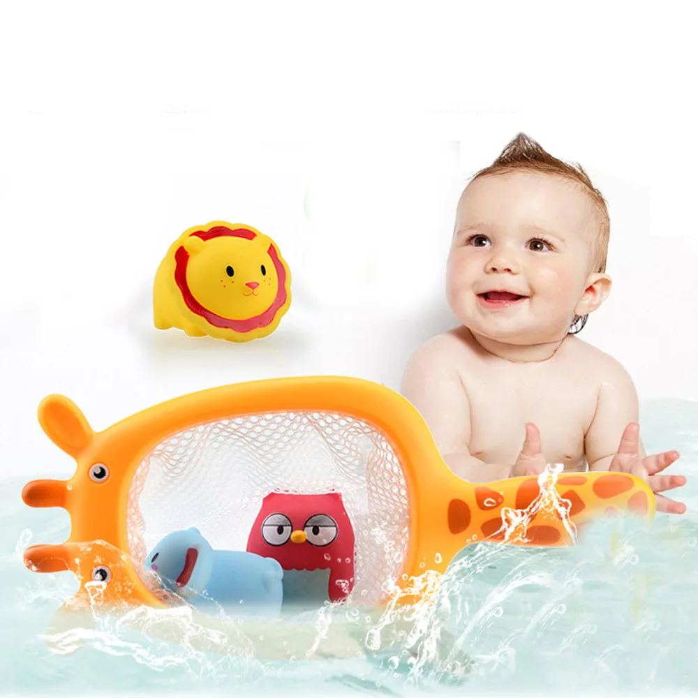 4 Pcs Funny Cute Cartoon Animal Children Kids Bath Bathing Bathtub