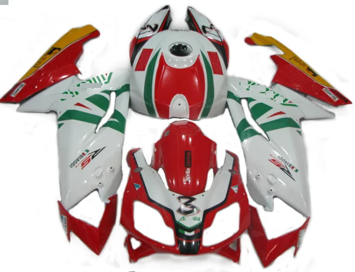 Комплект обтекателей для Aprilia RS125 06 07 08 09 10 11 RS 125 2006 2007 2010 2011 ABS белый красный