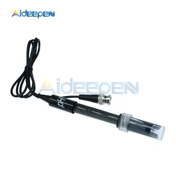 

PH Electrode Sensor PH Meter Tester 0-14 Value Hydroponic Sensor BNC Connector Probe Detection with 1m Cable Non-rechargeable