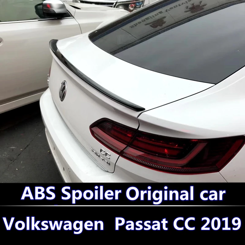 

For Volkswagen New CC Spoiler 2018-2019 High Quality ABS Material Car Rear Wing Primer Color Rear Spoiler For New Arteon spoiler