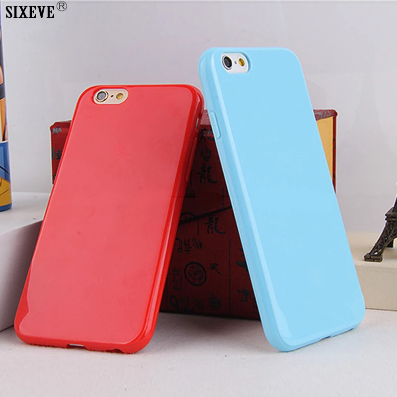 

SIXEVE Soft Silicon Case For iPhone X 8 7 6 5 s 5s 6s Plus 6Plus 6sPlus 7Plus 8Plus Ultra Thin Candy Color Cell Phone Back Cover