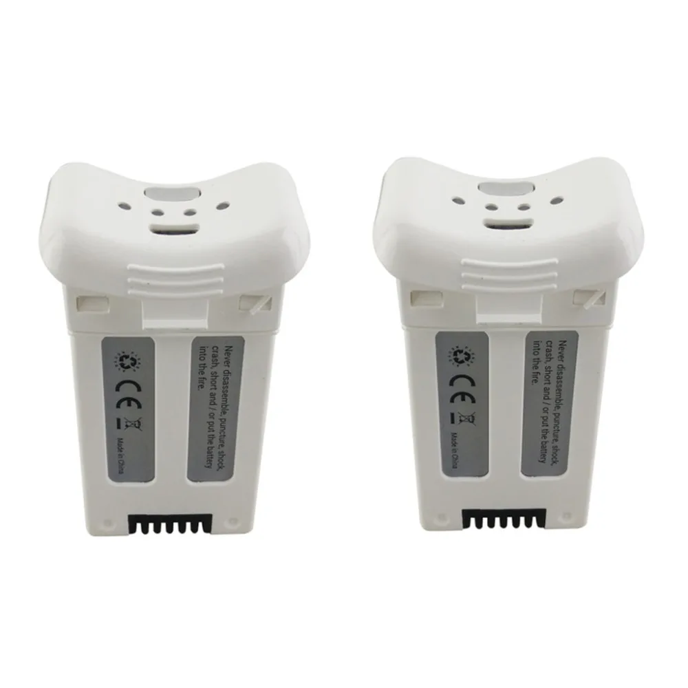 

2PCS 3.7V 1000mAh lithium battery for SJRC S20W T25 four-axis drone accessories battery white