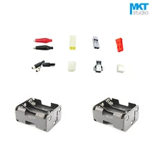 10 шт. 6xAA обратно на проводной коллектор Коробки Батарея держатель с 15 см провода и разъем XH/устройство контроля pН/DC/JST/SM/Дюпон/KF2510/защищенный зажим «крокодил»