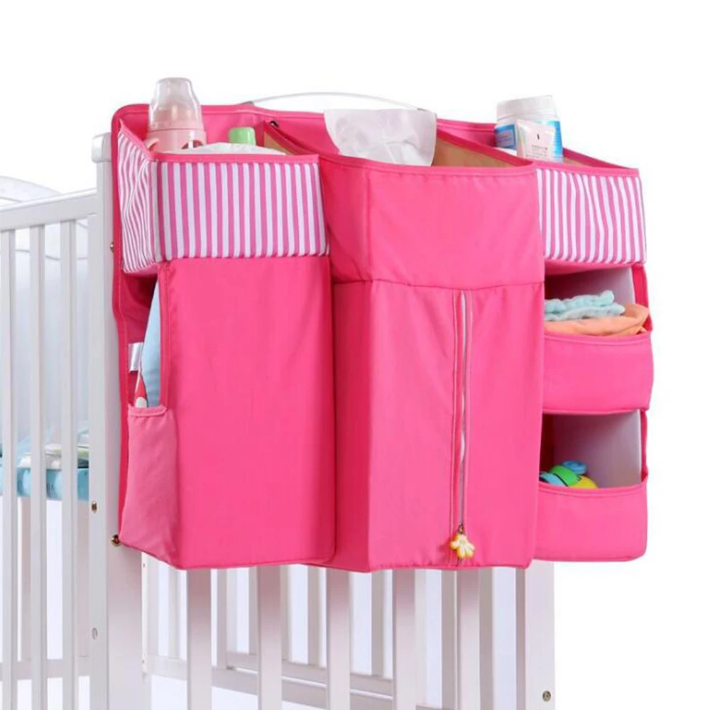 

Set For Newborns Crib Storage Bag Baby Bed Diaper Organizer bed linen set Multifunctional Baby Bed Pouch Bedding