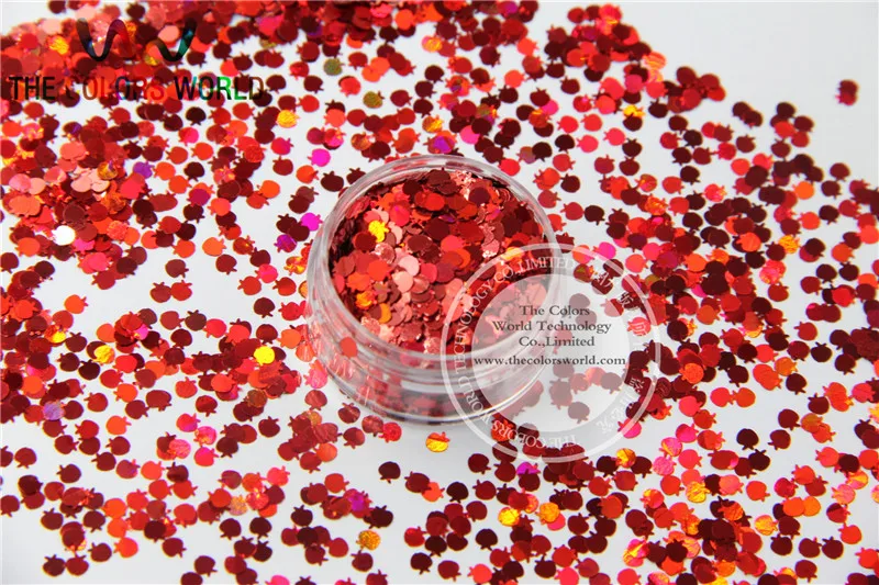 LAP 3 блестки в форме яблока размер мм лазерная голографическая красная раскраска