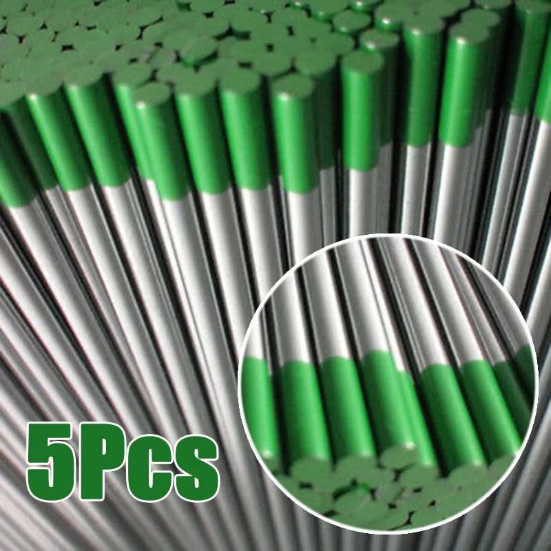 TIG сварочные вольфрамовые электроды 2% Thoriated (зеленый) 1/8*7 "5 шт. Премиум качество инструмент деталь аксессуары