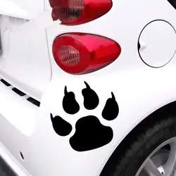 1 дюжина Белый/черный/красный/желтый/синий светоотражающий животных кошка/Лев след Наклейки для автомобиля для всей средства ухода за